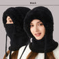 3-in-1 Cozy Fleece-Lined Winter Hat with Ear Flaps, Neck Warmer, Face Mask for Ultimate Warmth