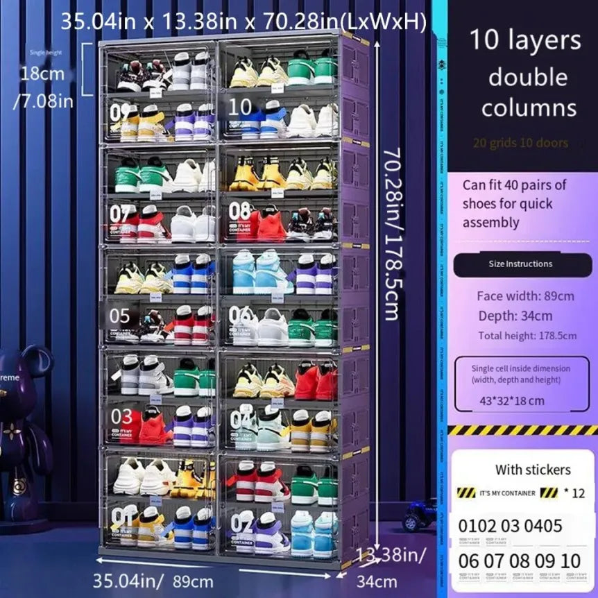 💝💝Special offer💝✨ Dust-Free Portable Shoe Storage Organizer Tower🥾