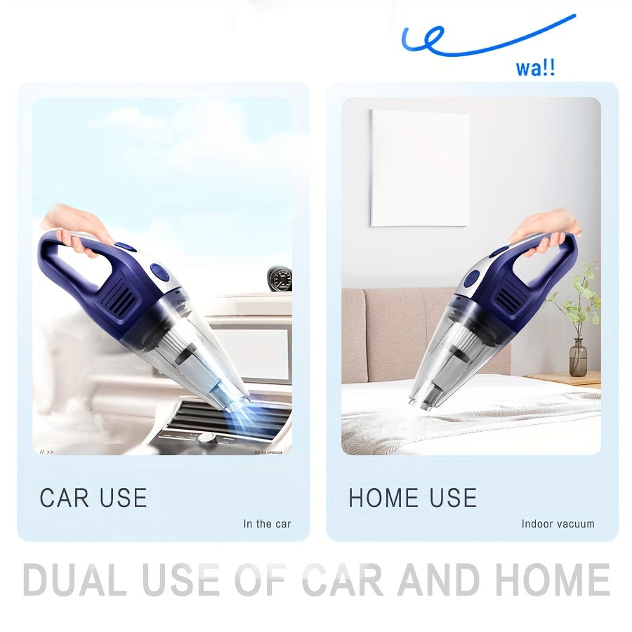 Powerful Portable Wireless Handheld Vacuum Cleaner for Car, Home, Office with USB Charging and Variety of Accessories